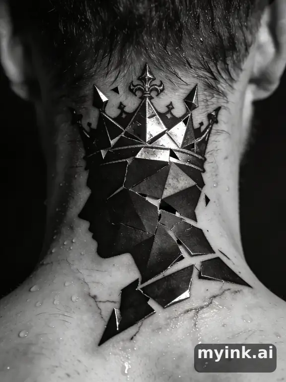 Geometric Gothic Tattoo Design reference image