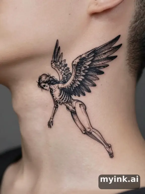 Minimalist Gothic Tattoo Design reference image