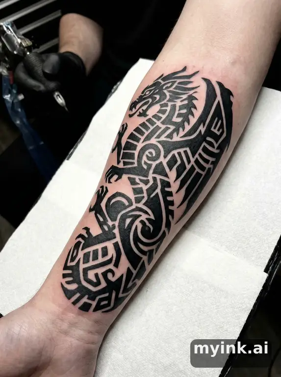 Blackwork Tattoo Design reference image