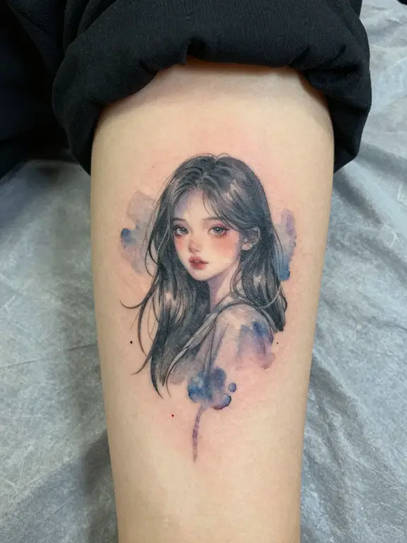 Watercolor Tattoo Design reference image