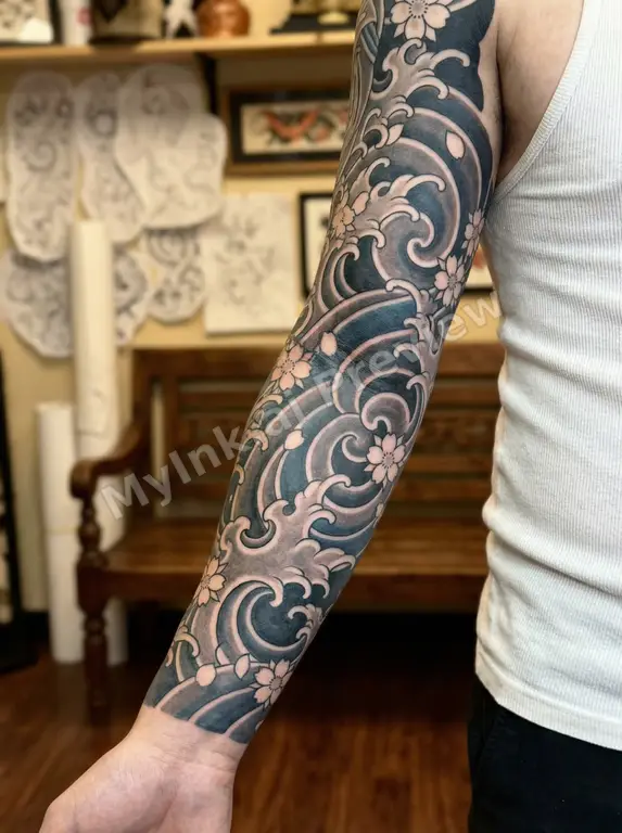 In Japanese irezumi tattoo style — Japanese Tattoo Design reference image