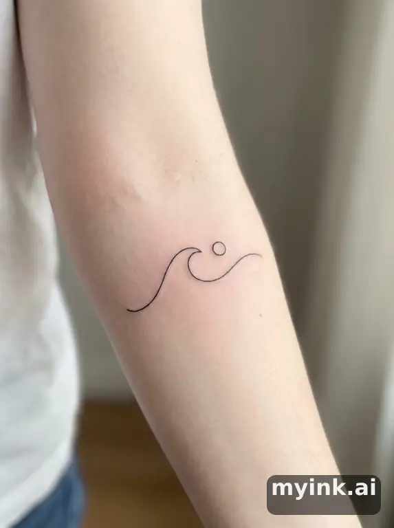 In minimalist tattoo style — Minimalist Tattoo Design reference image