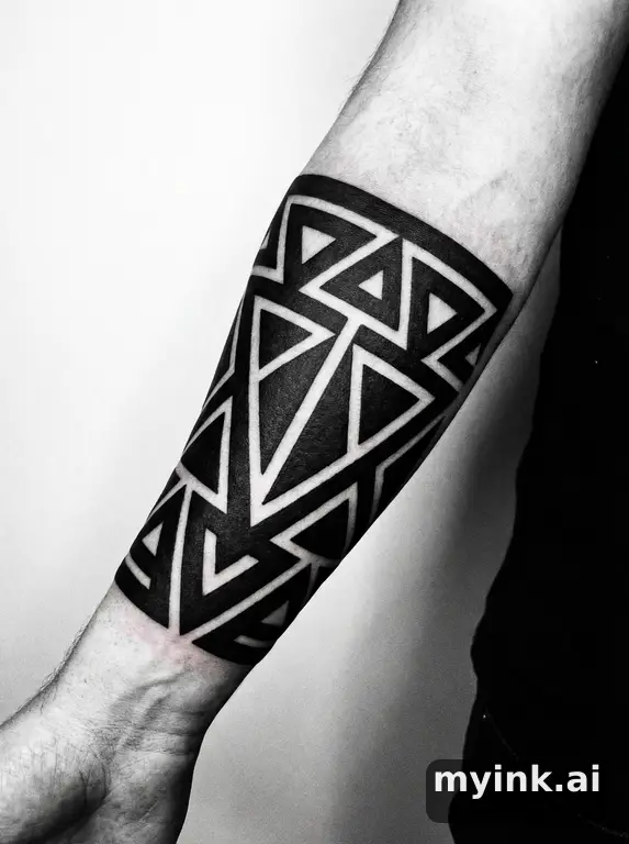 In blackwork tattoo style — Blackwork Tattoo Design reference image