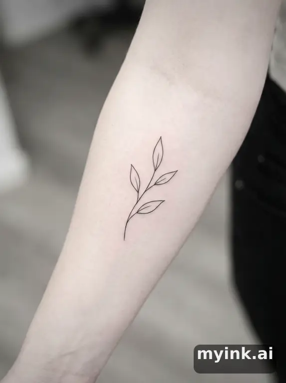 In minimalist tattoo style — Minimalist Tattoo Design reference image