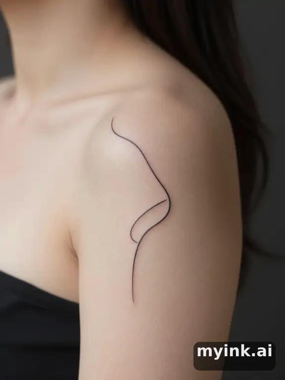 In minimalist tattoo style — Minimalist Tattoo Design reference image