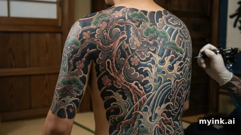 Tree of life — Japanese Tattoo Design reference image