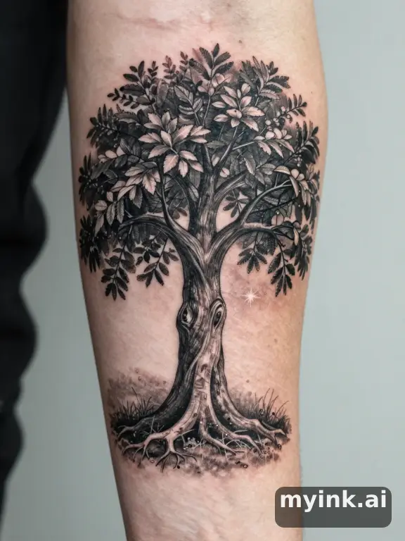 Tree of life — Realistic Tattoo Design reference image