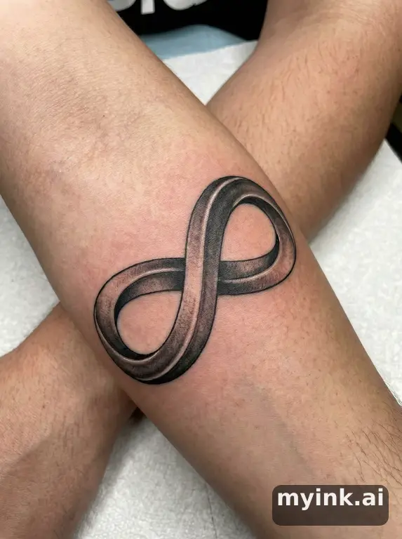 Infinity symbol — Realistic Tattoo Design reference image