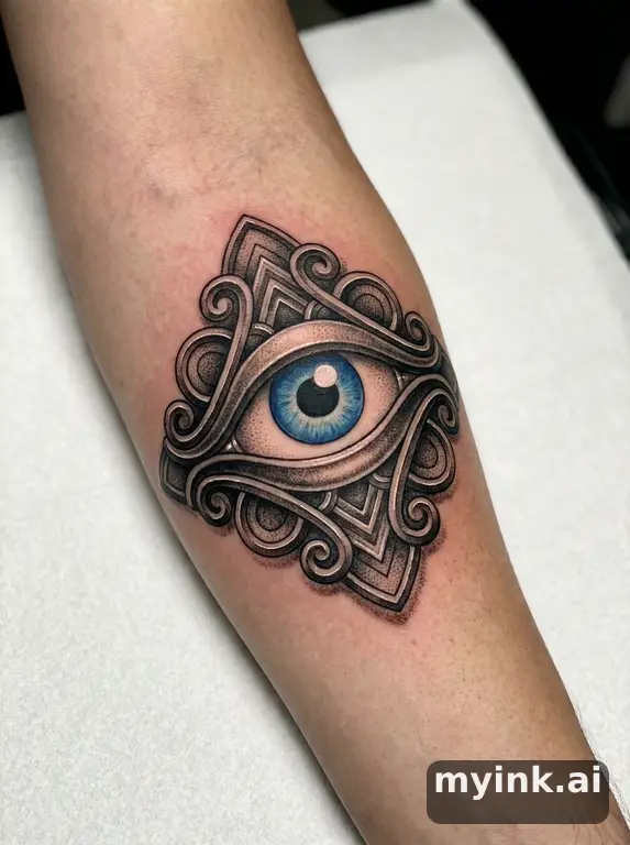 Evil eye — Realistic Tattoo Design reference image