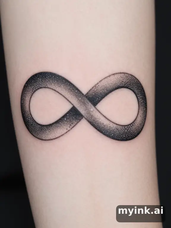 Infinity symbol — Dotwork Tattoo Design reference image