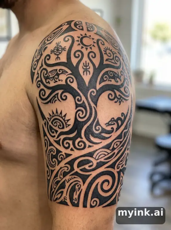 Tree of life — Tribal Tattoo Design reference image