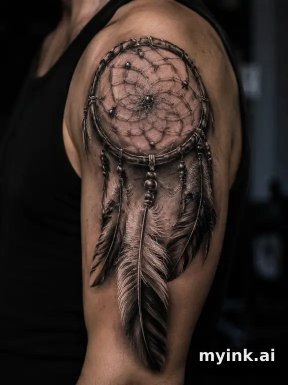 Dreamcatcher — Realistic Tattoo Design reference image