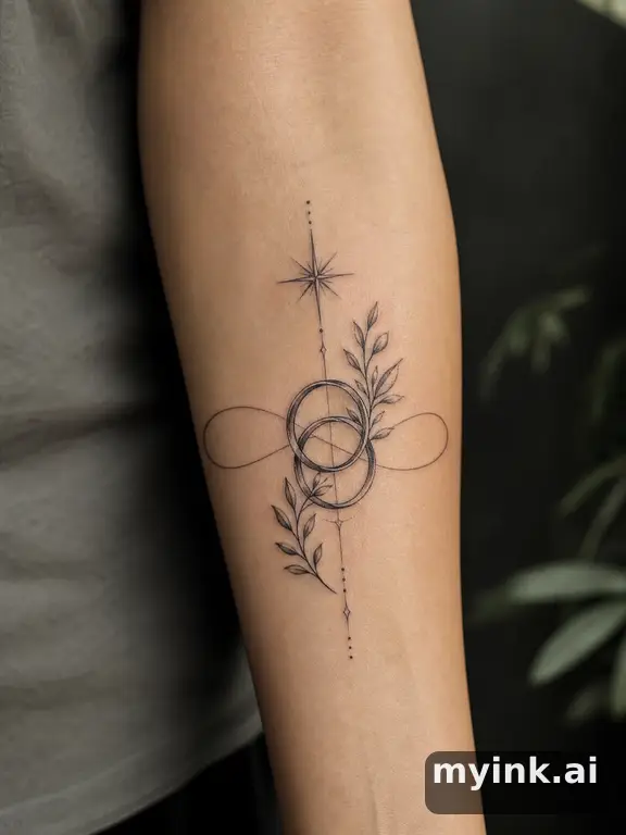 Meaningful vow tattoo concept with subtle symbols and aging-safe spacing — Realistic Tattoo Design reference image