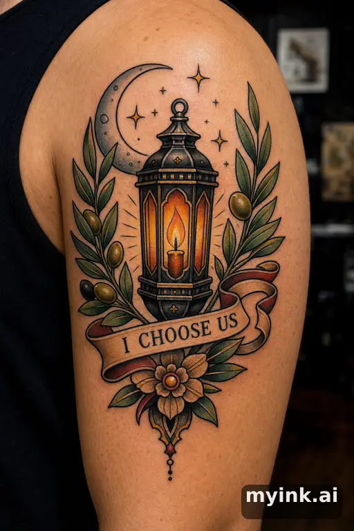 Meaningful vow tattoo concept with subtle symbols and aging-safe spacing β Neotraditional Tattoo Design reference image