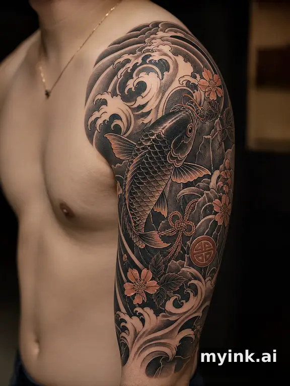 Meaningful vow tattoo concept with subtle symbols and aging-safe spacing — Japanese Tattoo Design reference image