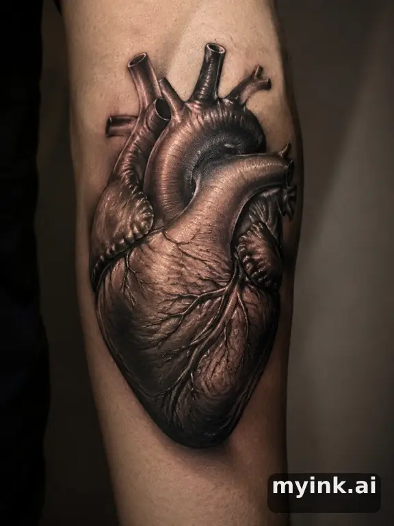 Heart — Realistic Tattoo Design reference image
