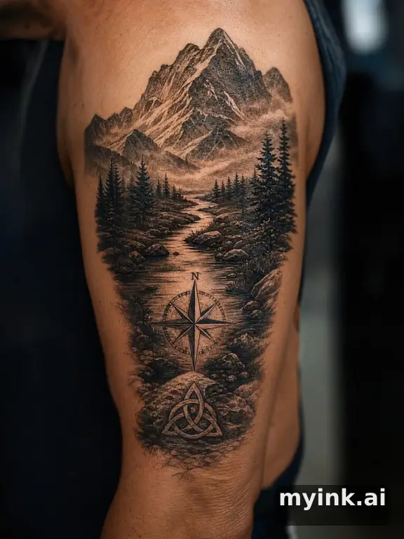 Meaningful vow tattoo concept with subtle symbols and aging-safe spacing — Realistic Tattoo Design reference image