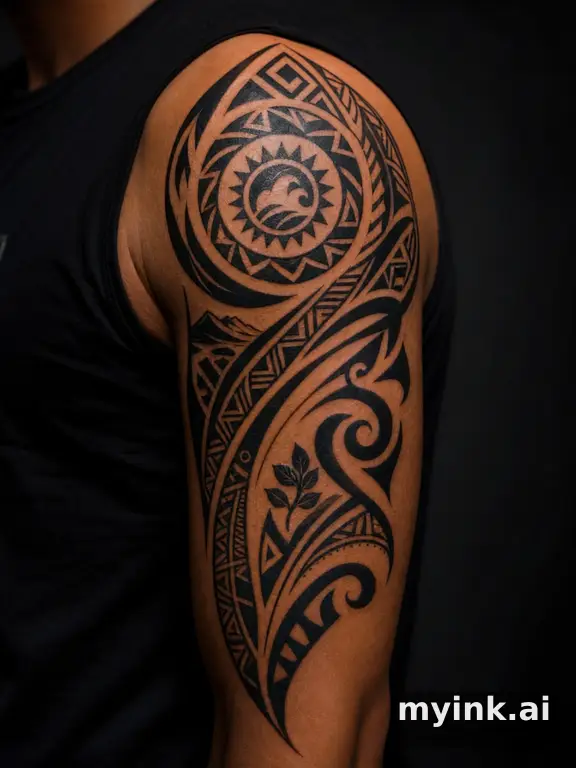 Meaningful vow tattoo concept with subtle symbols and aging-safe spacing β Tribal Tattoo Design reference image