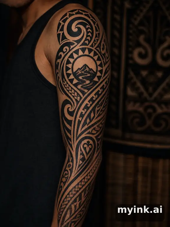 Meaningful vow tattoo concept with subtle symbols and aging-safe spacing β Tribal Tattoo Design reference image