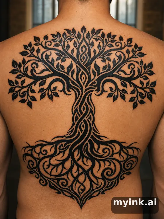 Tree of life — Tribal Tattoo Design reference image