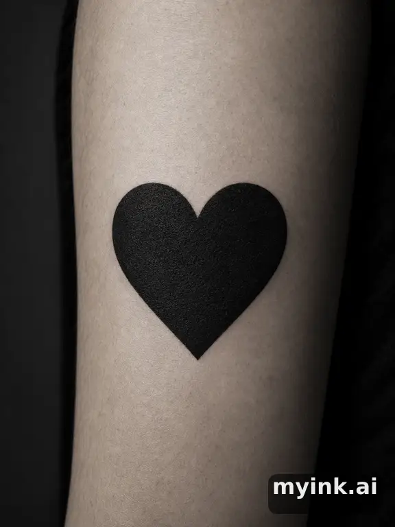 Heart — Blackwork Tattoo Design reference image