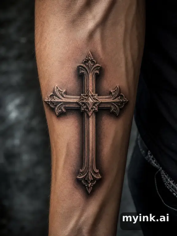 Cross — Realistic Tattoo Design reference image