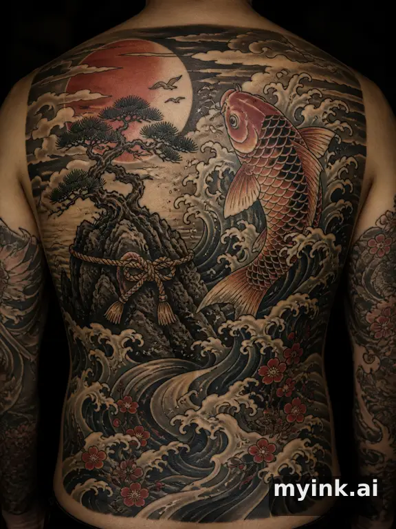 Meaningful vow tattoo concept with subtle symbols and aging-safe spacing — Japanese Tattoo Design reference image