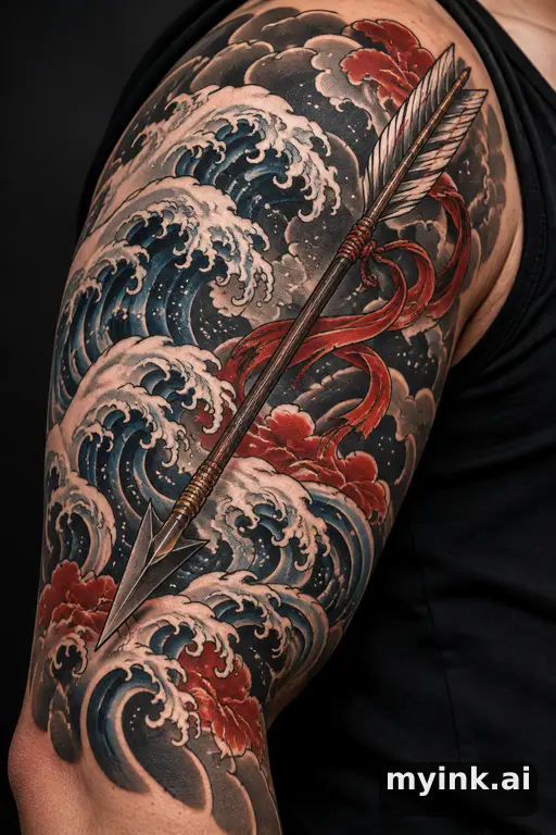 Arrow — Japanese Tattoo Design reference image