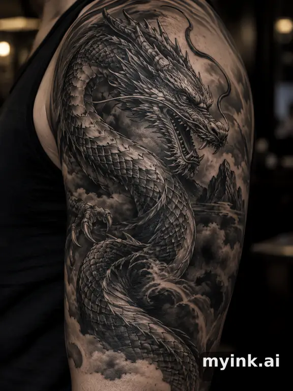 Dragon — Realistic Tattoo Design reference image