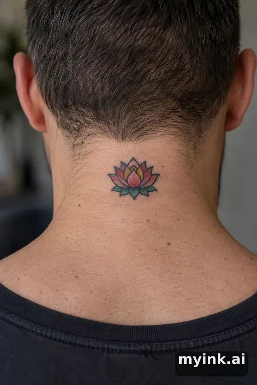 Little lotus — Traditional Small Tattoo reference image