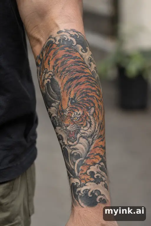 Tiger — Japanese Masculine Tattoo reference image