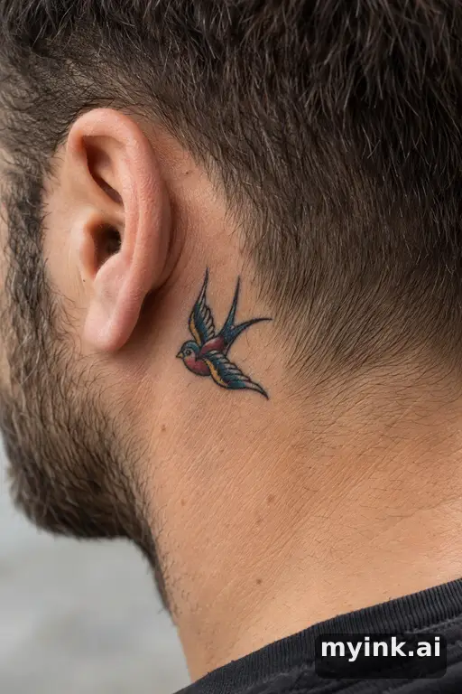 Small swallow — Traditional Small Tattoo reference image