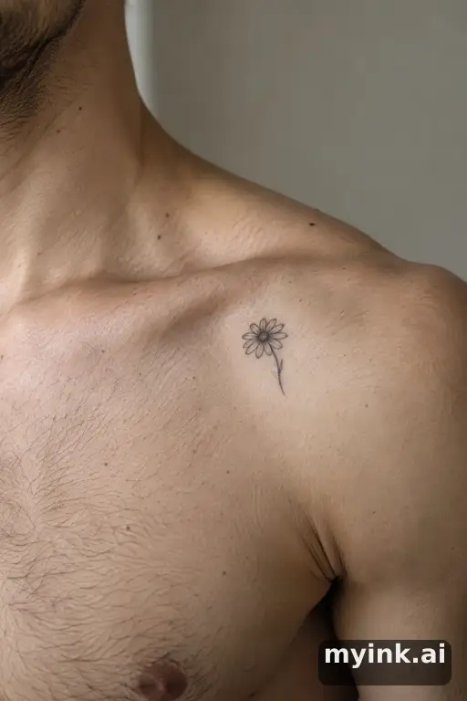 Daisy — Minimalist Small Tattoo reference image