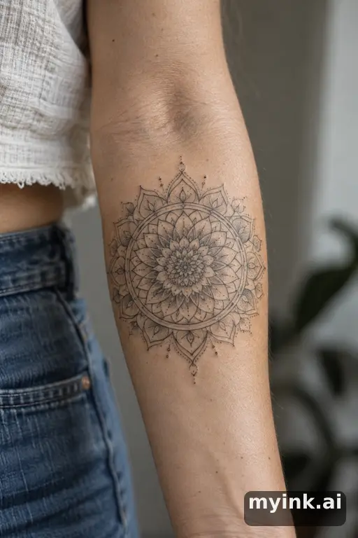 Mandala — Fine Line Tattoo reference image