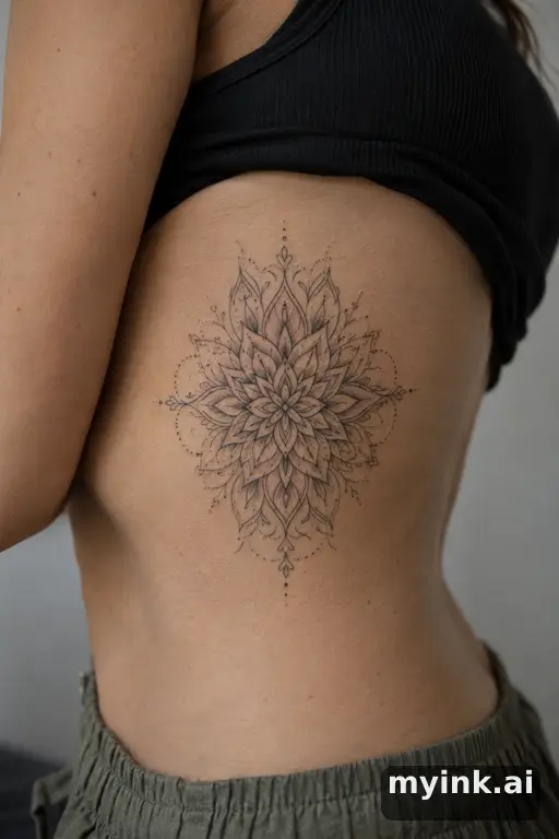 Mandala — Fine Line Tattoo for Women reference image