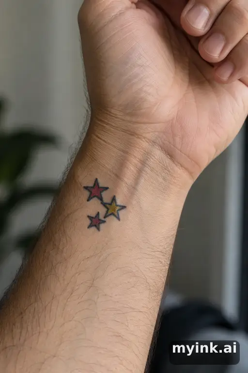 Little star cluster — Traditional Small Tattoo reference image