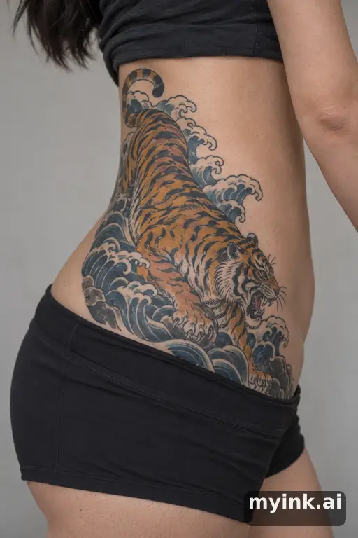 Tiger β Japanese Tattoo for Women reference image