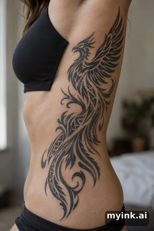 Phoenix rising — Tribal Tattoo for Women reference image