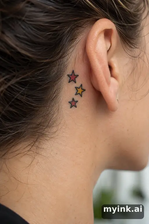 Little star cluster — Traditional Small Tattoo reference image