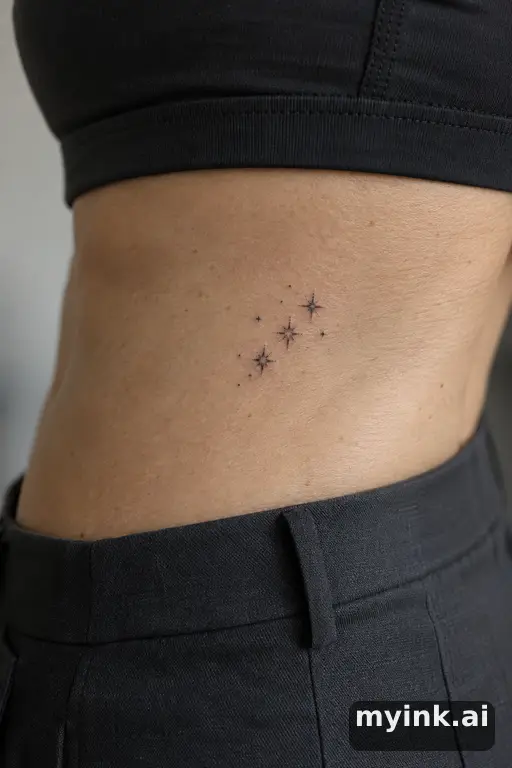 Little star cluster — Dotwork Small Tattoo reference image