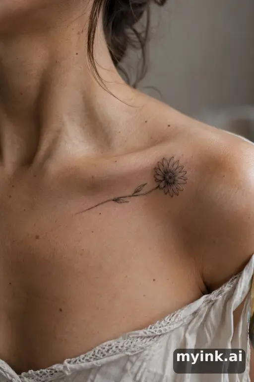 Daisy — Fine Line Tattoo for Women reference image