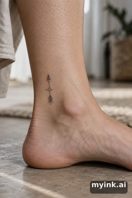 Small arrow — Geometric Small Tattoo reference image