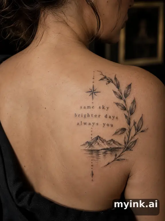 Meaningful vow tattoo concept with subtle symbols and aging-safe spacing — Realistic Tattoo Design reference image