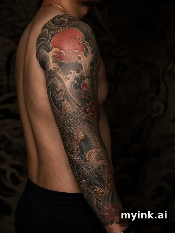 Meaningful vow tattoo concept with subtle symbols and aging-safe spacing — Japanese Tattoo Design reference image